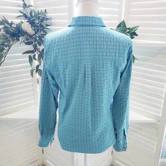 LL BEAN PLAID MULTI ZIP POCKET OUTDOOR BUTTONDOWN SIZE SMALL - Picture 6 of 6